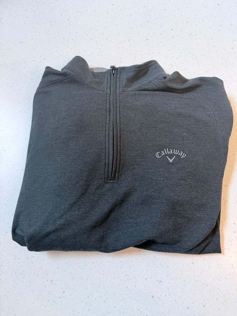 Callaway Quarter-Zip Golf Pullover Sweatshirt Charcoal Grey